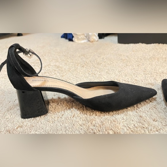 Pointed suede block heels - Picture 2 of 5